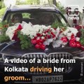 Breaking Stereotypes: Video Of Kolkata Bride Driving Her Groom After Vadaai Goes Viral