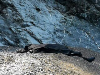 Aracın denize uçtuğu alanda karadan ve denizden çalışma başlatıldı