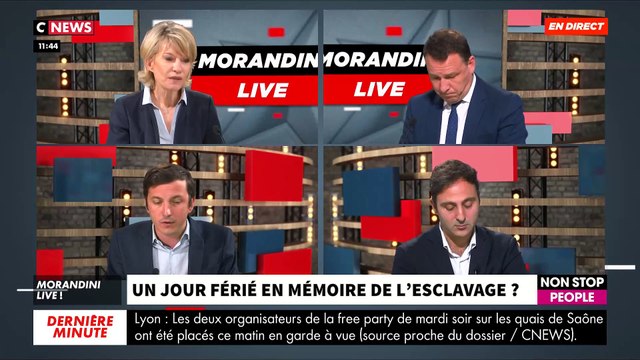Faut-il créer en France un jour férié en hommage aux victimes de l'esclavage? Regardez le débat tendu ce matin en direct sur CNews