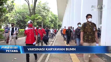 Ratusan Karyawan BUMN Divaksin Covid-19