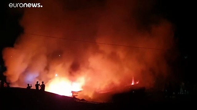 شاهد: حريق جديد في مخيمات لاجئي الروهينغا في بنغلاديش ومقتل 3 أشخاص