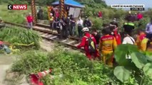 Déraillement d'un train à Taïwan