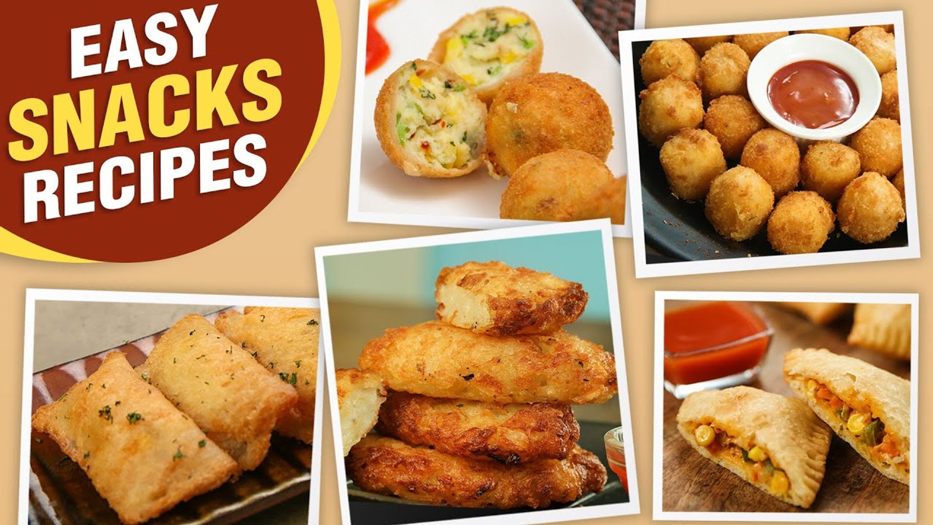 Best Snacks Ideas | 5 Instant Snacks Recipes | Potato Snacks | Paneer Snacks  | Pizza Puff Recipe - video Dailymotion