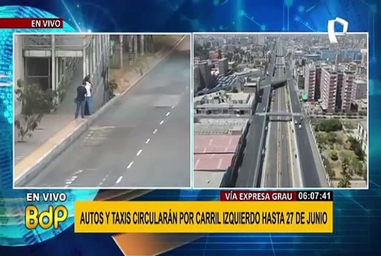 Vía Expresa Grau: autos y taxis circularán por carril izquierdo hasta el 27 de junio