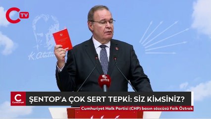 Faik Öztrak'tan Şentop'a sert tepki: Siz kimsiniz?