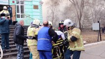 أطباء ينجزون عملية قلب مفتوح رغم النيران المشتعلة في مستشفى روسي
