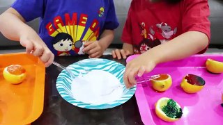 Baking Soda and Lemon Easy DIY Science Experiment for kids!