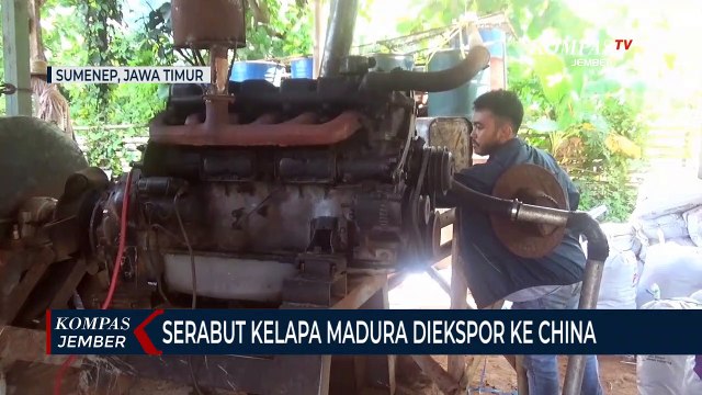 Serabut Kelapa Madura Diekspor ke China untuk Bahan Matras dan Jok Mobil