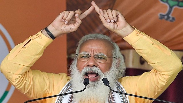 Huge crowd at PM's rally, Here's what Modi said