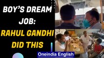 Rahul Gandhi takes boy on airplane tour after he expresses wish to become a pilot | Oneindia News