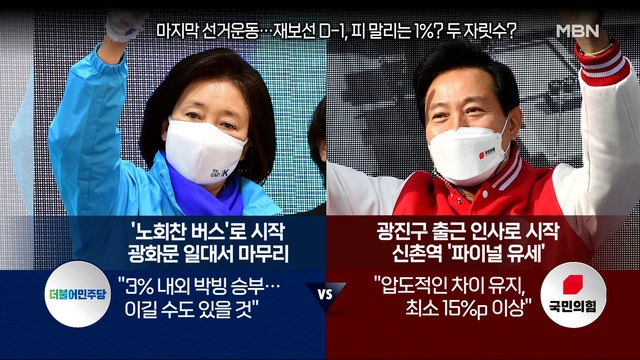 [백운기의 뉴스와이드] 4·7 재보선 D-1, 판세 전망은? / '네거티브'만 남은 재보선, 표심 영향은? / 재보선 후 정국은?