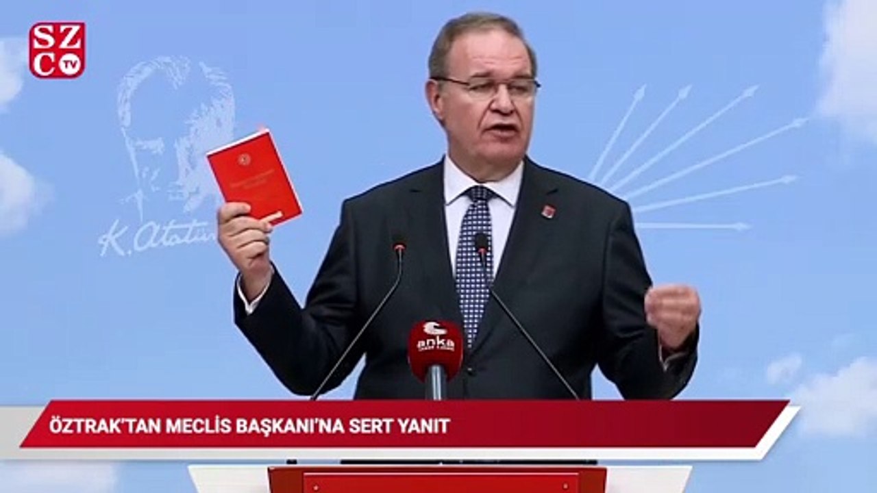 "Pişman ederim" diyen Meclis Başkanı'na CHP'li Öztrak'tan çok sert yanıt