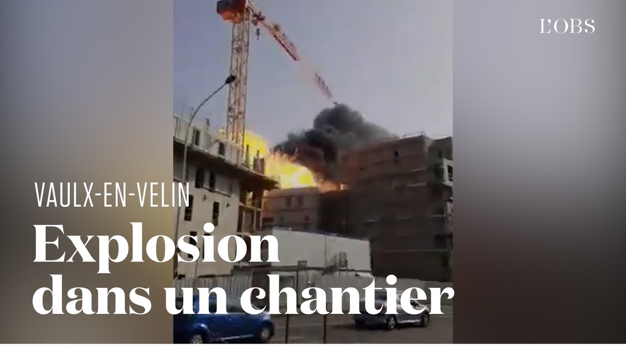 L'explosion de bouteilles de gaz provoque un incendie sur un chantier à Vaulx-en-Velin près de Lyon