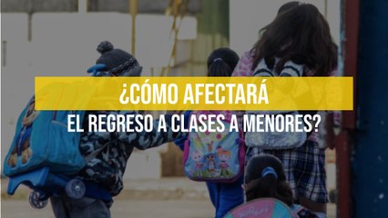 ¿Cómo afectará el regreso a clases a menores?