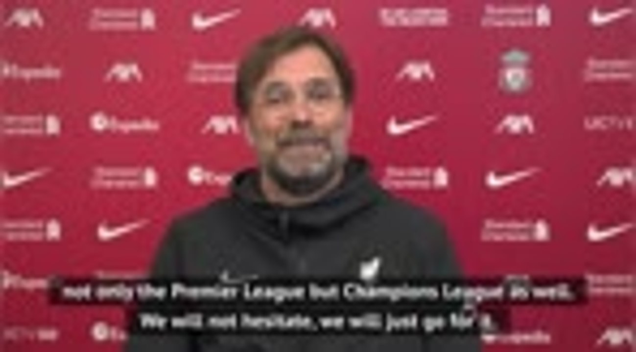 Klopp urges Liverpool players to rise to top-four challenge
