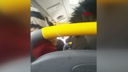 KARS Hamile kadın ile şoförün 'yavaş hareket etme' tartışması