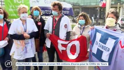 POLITIQUE / Jean Castex promet 165 millions d'euros pour le CHRU de Tours