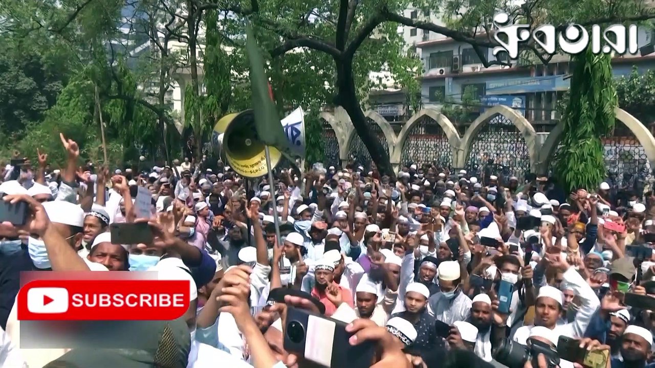 আল্লামা মামুনুল হকের কাল জয়ি বক্তব্য সাংবাদিকদের উপর