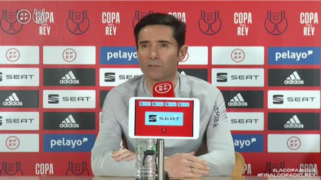 Marcelino a sus jugadores: "Quiero que disfruten el partido. Somos unos privilegiados"