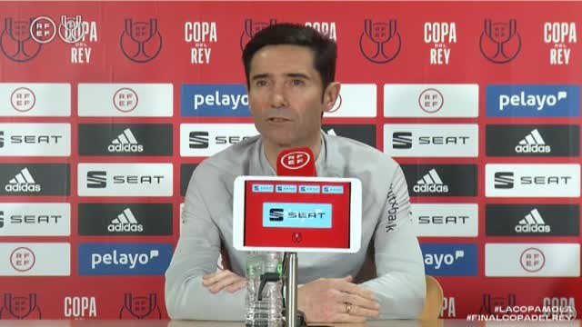 Marcelino a sus jugadores: Quiero que disfruten el partido. Somos unos privilegiados