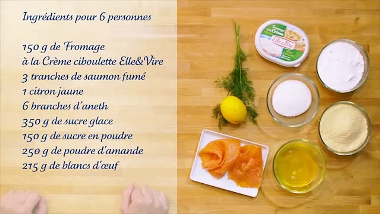 Recette De Macaron Au Saumon Fumé Et Fromage À La Crème De Ciboulette