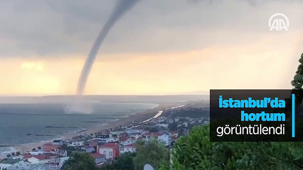 İstanbul'da hortum görüntülendi