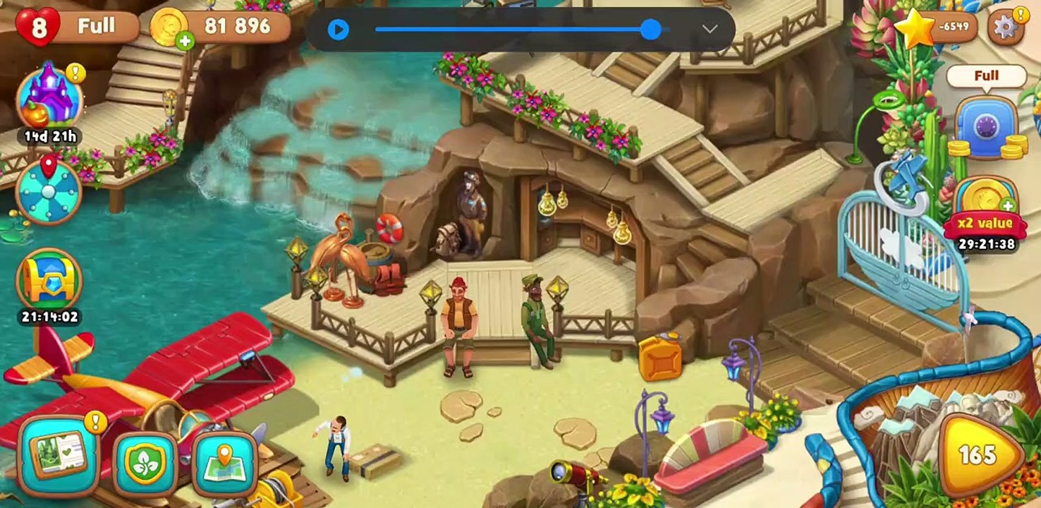 Gardenscapes - Flying a Plane ✈ _ Non-Copyrighted Gameplay