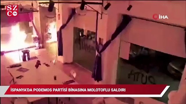 İspanya’da Podemos Partisi binasına molotoflu saldırı