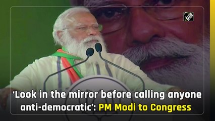 Look in the mirror before calling anyone anti-democratic: PM Modi slams Congress