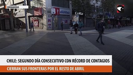 Chile segundo día consecutivo con récord de contagios