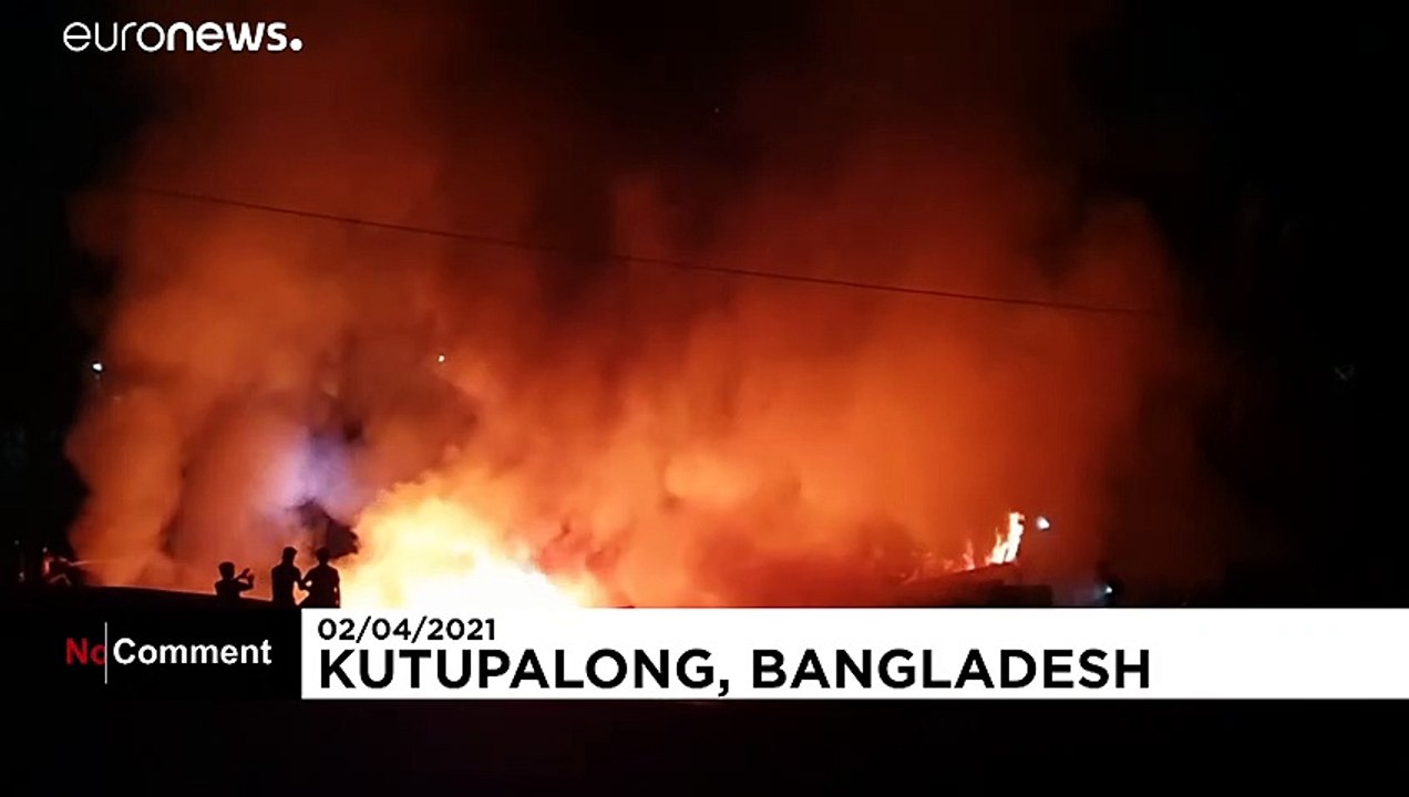 Brand in Rohingya-Flüchtlingslager