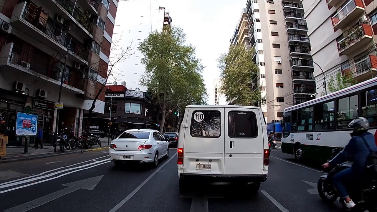 Avenida corrientes - Ciudad de Buenos Aires - Buenos aires city -Argentina - Driving