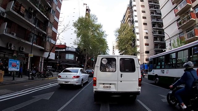 Avenida corrientes - Ciudad de Buenos Aires - Buenos aires city -Argentina - Driving