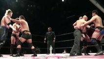Daichi Hashimoto, Takuya Nomura & Yasufumi Nakanoue vs. Kazumi Kikuta, Yuji Okabayashi & Yuya Aoki