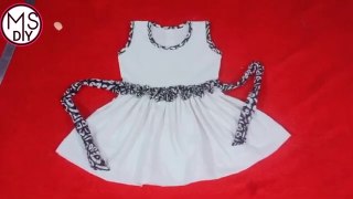 Simple and beautiful baby frock cutting and stitching