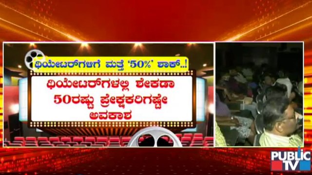 ಥಿಯೇಟರ್ ಗಳಲ್ಲಿ ಹೌಸ್ ಫುಲ್ ಪ್ರದರ್ಶನಕ್ಕೆ ಬ್ರೇಕ್ | Only 50% Occupancy In Theatres In Karnataka