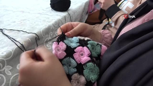 Ağrı'da Geleneksel El Sanatları kursu gelinlik kızların çeyiz kapısı oldu