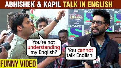 Abhishek Bachchan Makes Fun Of Kapil Sharma's English | Funny Video | Throwback