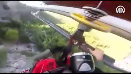 Antalya'da kayalıklardan düşen kişi helikopter ile kurtarıldı