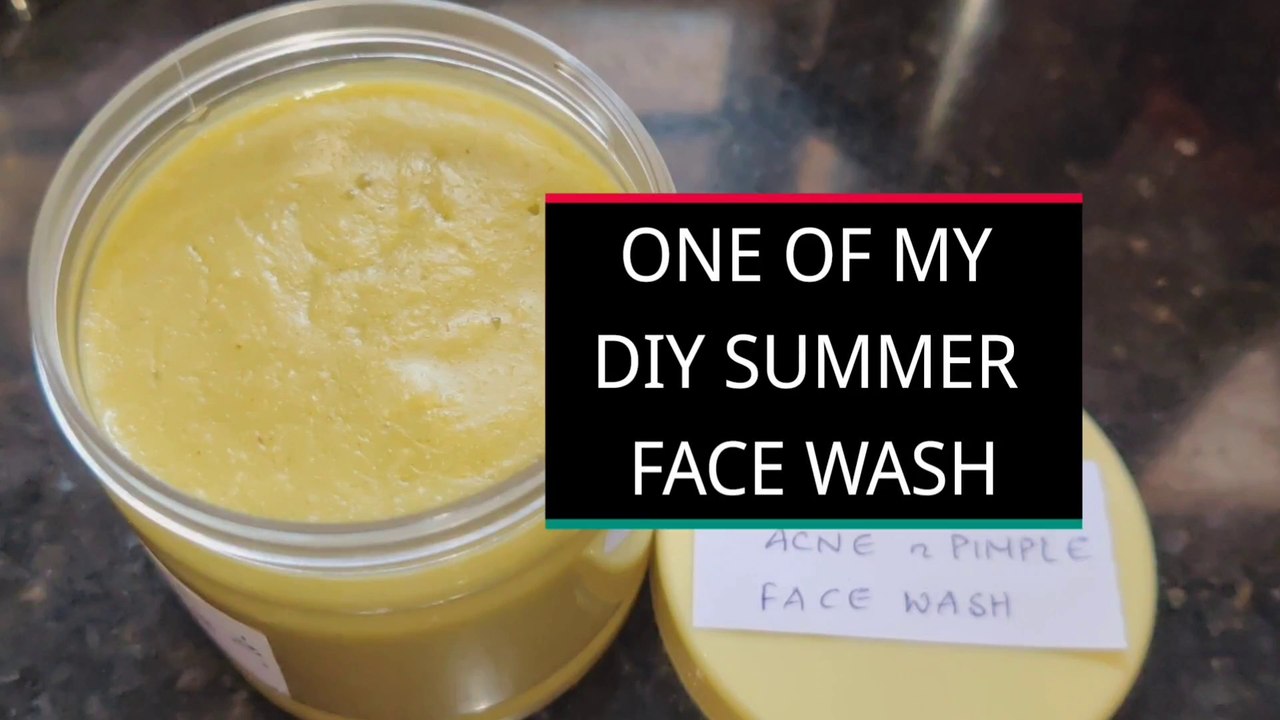 DIY SUMMER FACEWASH|| ALL SKIN TYPE|| FOAMING NATURAL FACEWASH|| DIY FACE CLEANSER TO TAN FREE SKIN