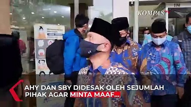 AHY Bungkam Saat Ditanya Terkait Desakan Minta Maaf ke Presiden Jokowi