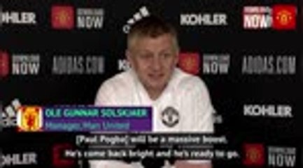 Скачать видео: Solskjaer hopeful Pogba can help bring back United 'spark'