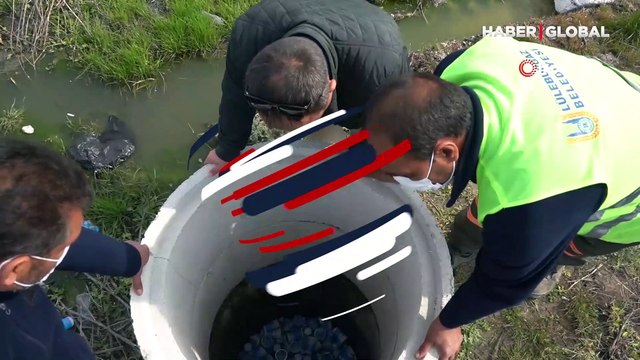Kırklareli'nde şaşırtan olay: Yüzlerce ayran kutusu çıktı