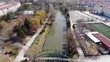 Kısıtlamada Kanlıkavak parkı sessizliğe büründü