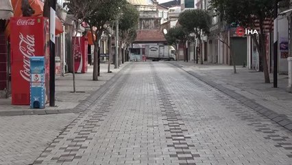 Kırklareli'de 56 saatlik kısıtlamada sıkı denetim.. Sokağa çıkma kısıtlamasına büyük oranda riayet ediliyor