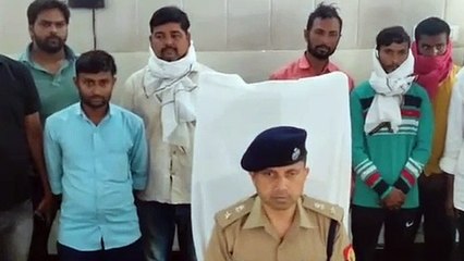 निवर्तमान प्रधान समेत आठ गिरफ्तार