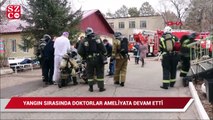 Rusya'da, hastanede yangın sırasında doktorlar ameliyata devam etti