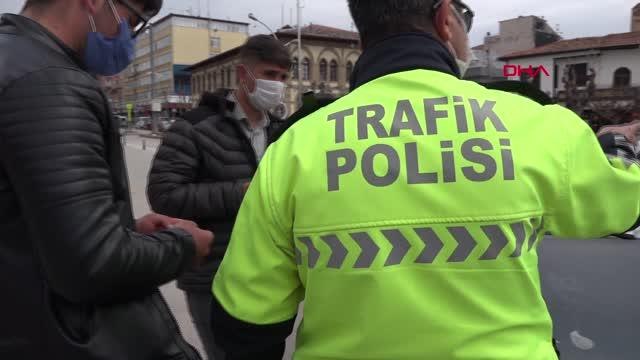 ÇORUM 'Oğlumu ehliyet sınavına götürüyorum' dedi, cezadan kurtulamadı