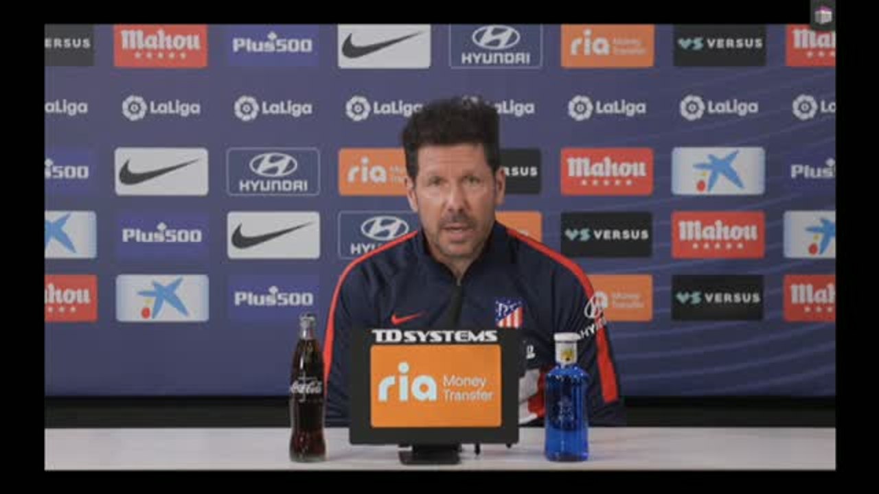 Simeone: "Las palabras no son importantes, son los hechos los que valen"