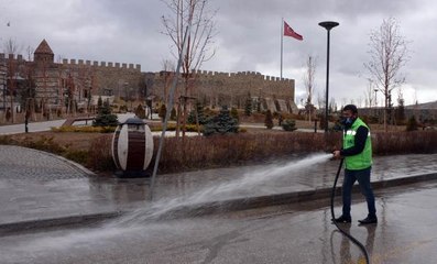 Son Dakika | Erzurum'da belediyeden 'Covid-19' temizliği